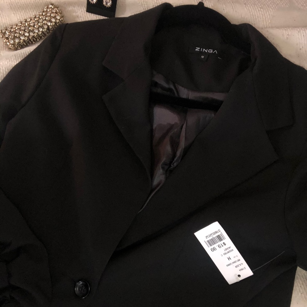 Black fashion blazer